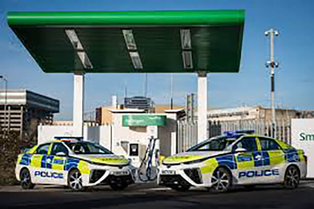 The London Metropolitan Police aims to create world’s largest police fleet of hydrogen vehicles