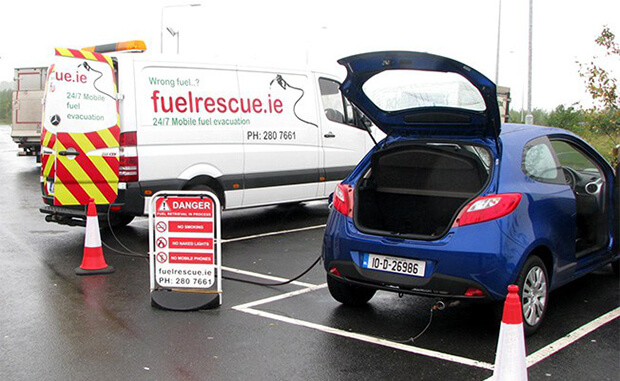 What should you do when you put the wrong fuel in your tank?