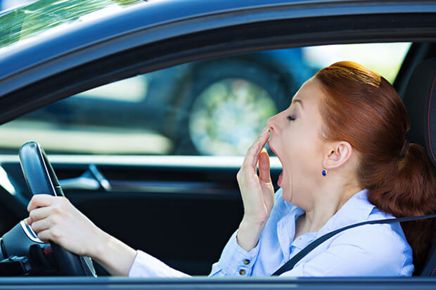What are the dangers of driving while tired?