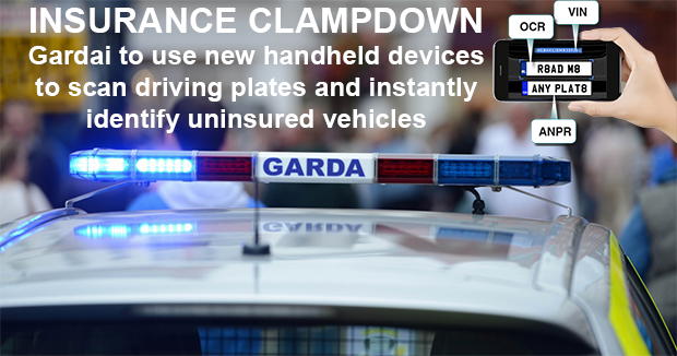 MOTOR INSURANCE CLAMPDOWN: Gardai To Use New Handheld Device To Instantly Detect Uninsured Drivers